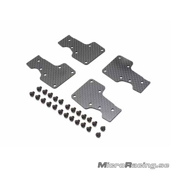 KYOSHO - Carbon Rear Lower Sus Plate, 4pcs