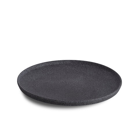 Granit No 4. Tallrik Svart Rå - Ø 20 cm