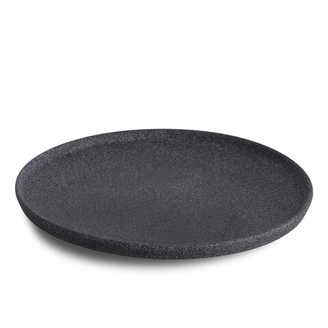 Granit No 4. Tallrik Svart Rå - Ø 26 cm