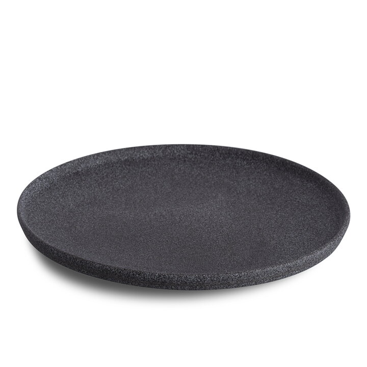 Granit No 4. Tallrik Svart Rå - Ø 26 cm