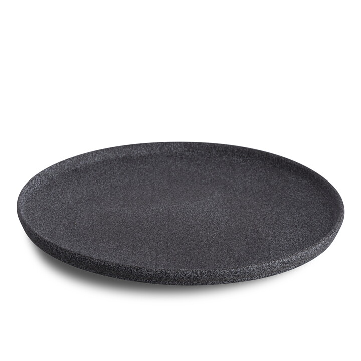 Granit No 4. Tallrik Svart Rå - Ø 26 cm