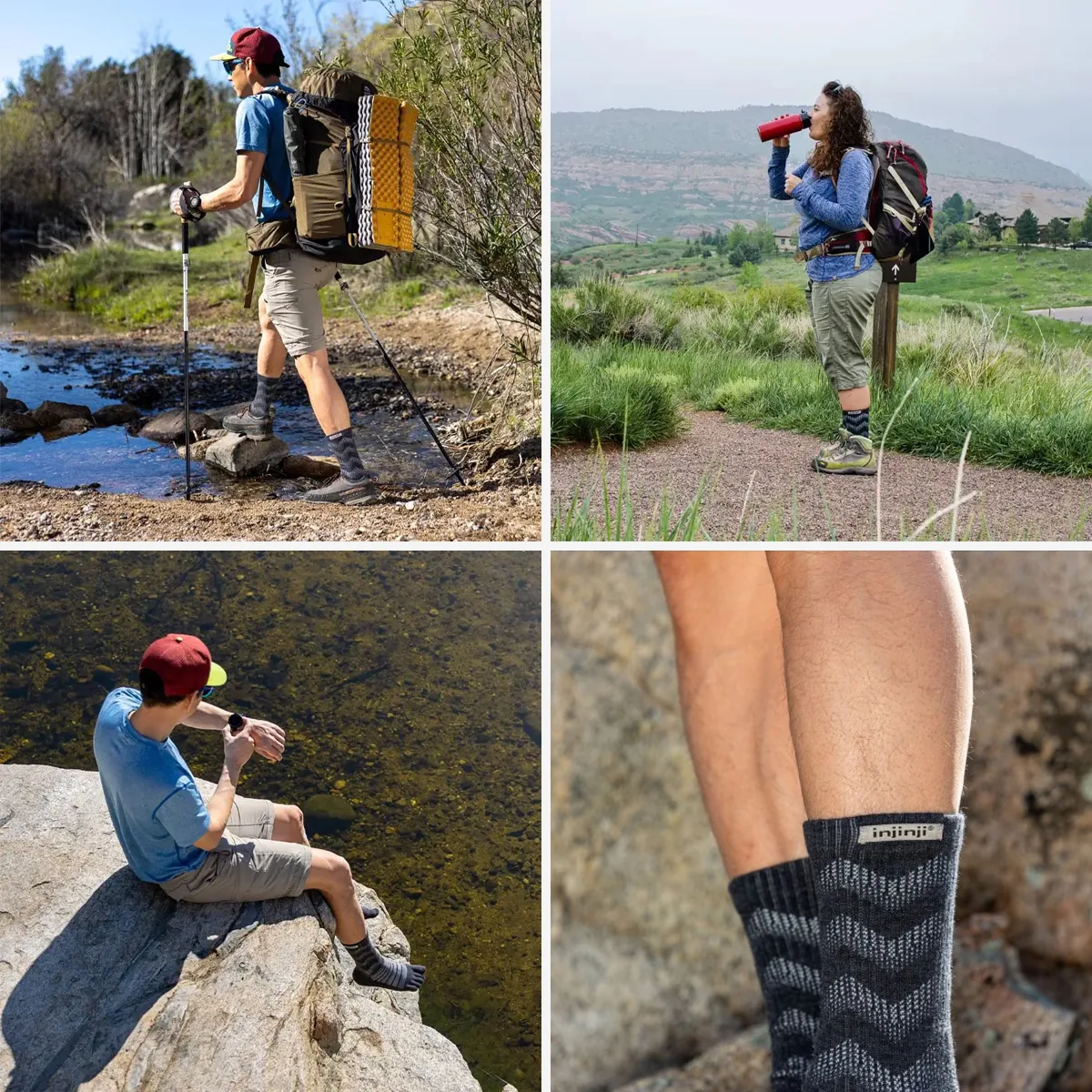 Injinji Outdoor Trail Midweight Crew villaa - 3