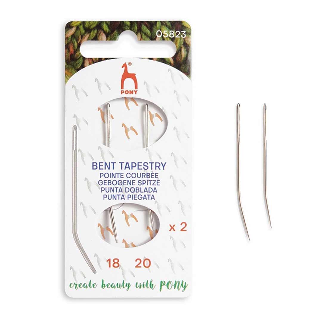 Synålar böjda 18/20  utan spets 2-pack Pony 05823