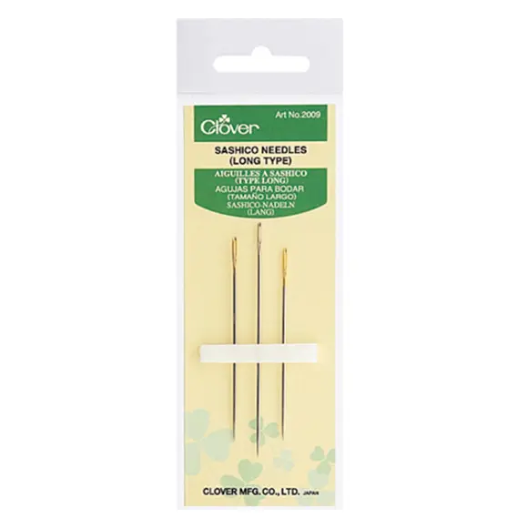 Sashiko nålar med spets Clover 3-pack