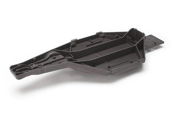 Traxxas Chassi LCG Bottenplatta Grå Slash 2WD
