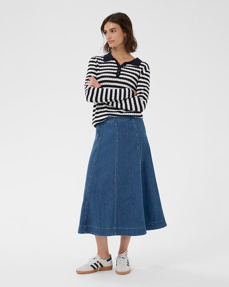 Jeanskjol Petrina mellanblå