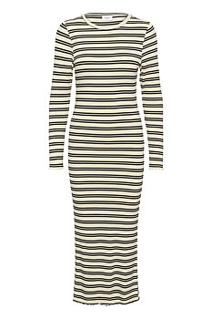 OlaliaSZ LS Dress Ice Black Stripe