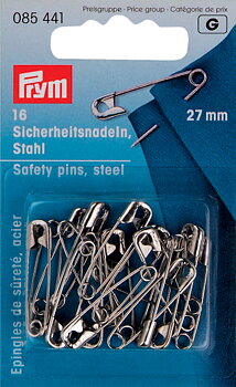 Säkerhetsnålar 27 mm x 16 st - Prym 085441