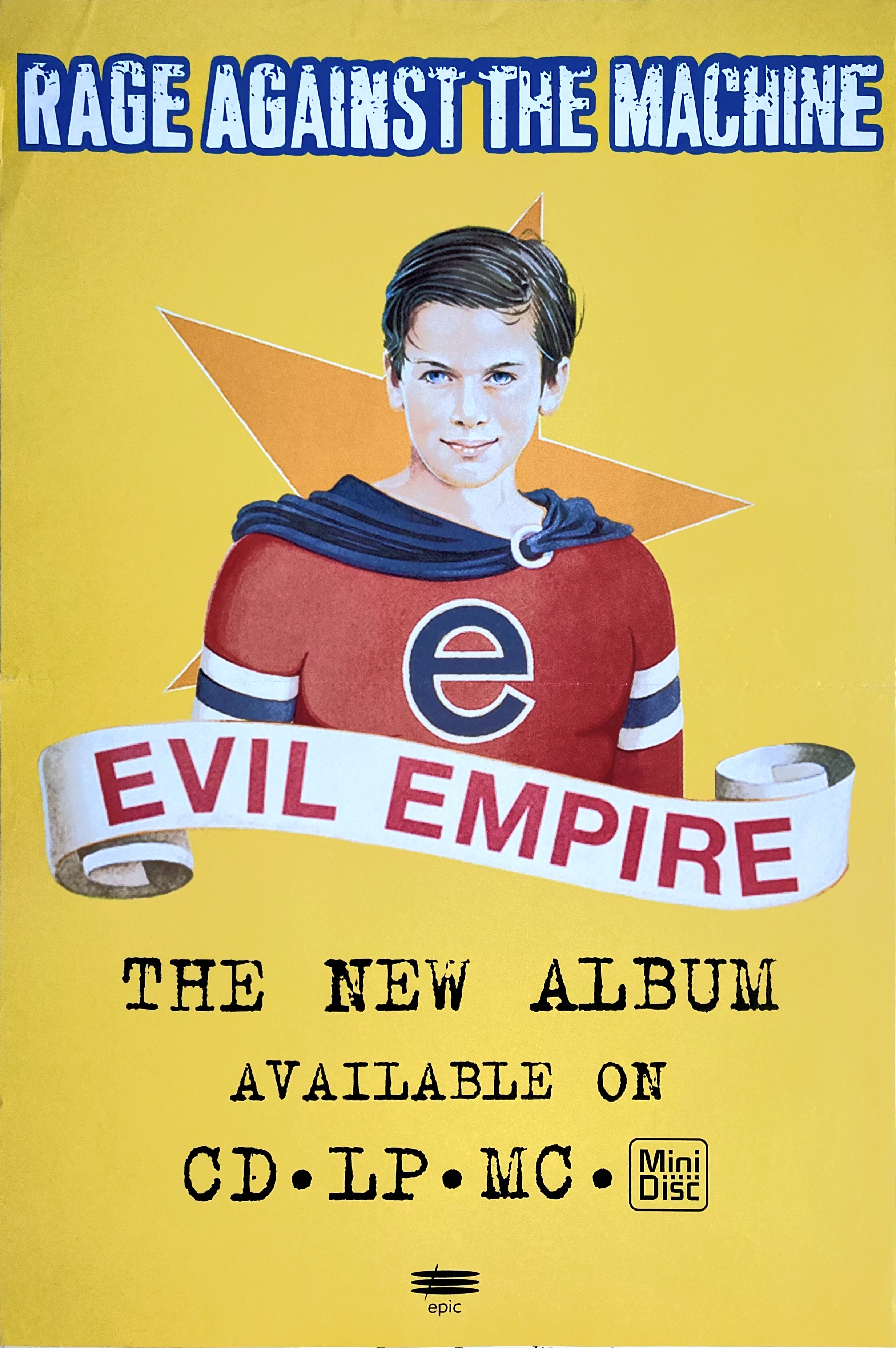 RAGE AGAINST THE MACHINE - Evil Empire (1996) LP CD Promo poster