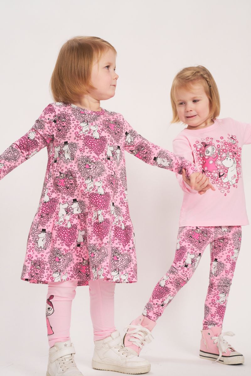 Mumin Barn Klänning - Vänner Rosa - 3