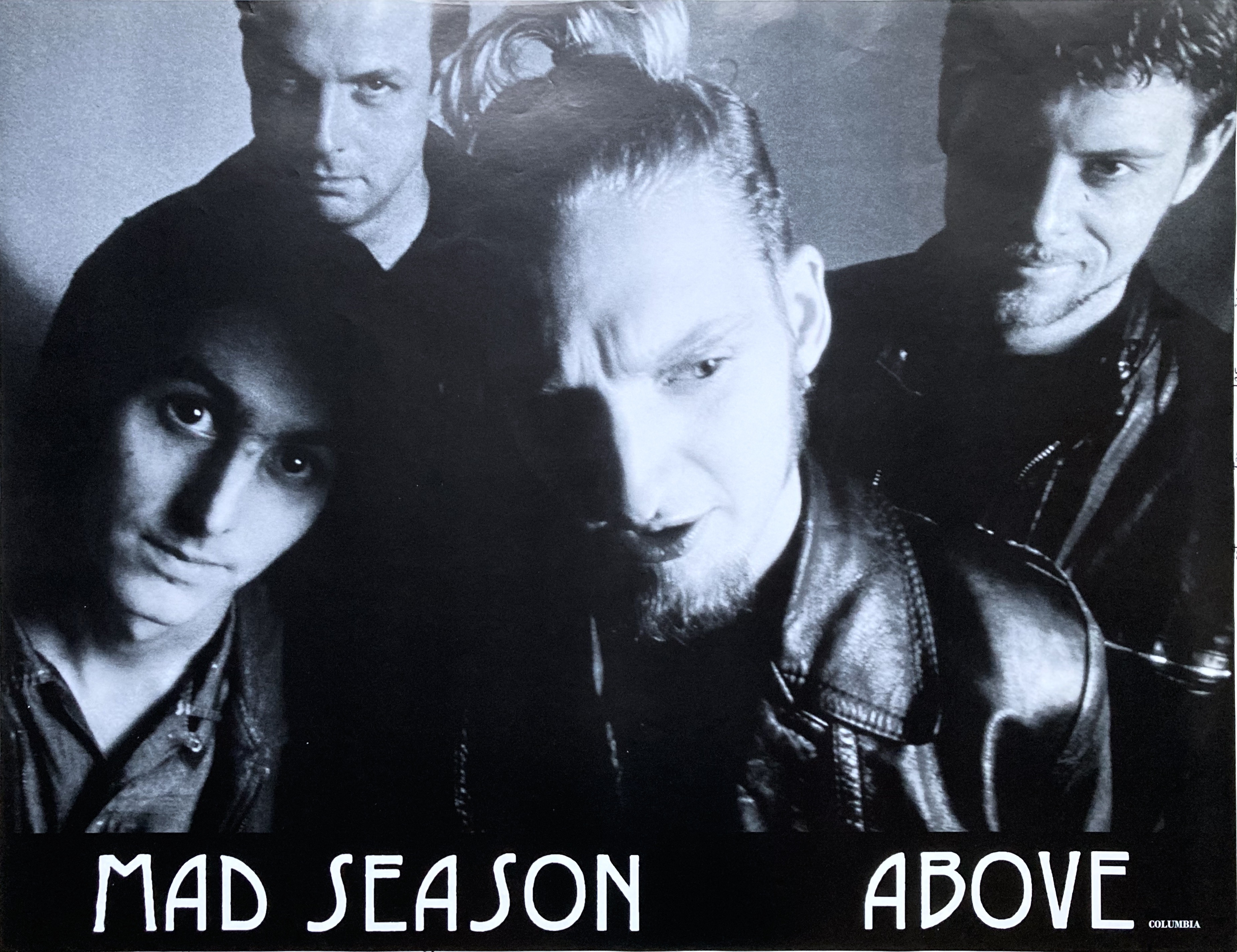 MAD SEASON - Above (1995) LP & CD Promoaffisch