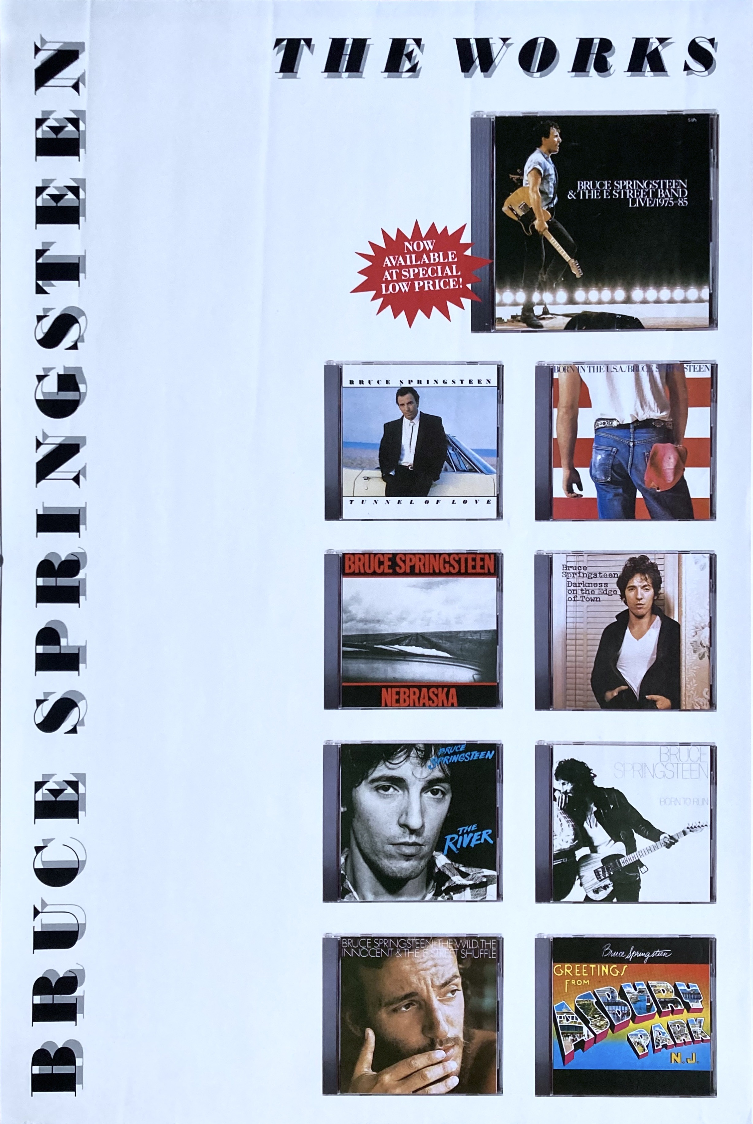 BRUCE SPRINGSTEEN - The Works (1988) Promoaffisch - 2
