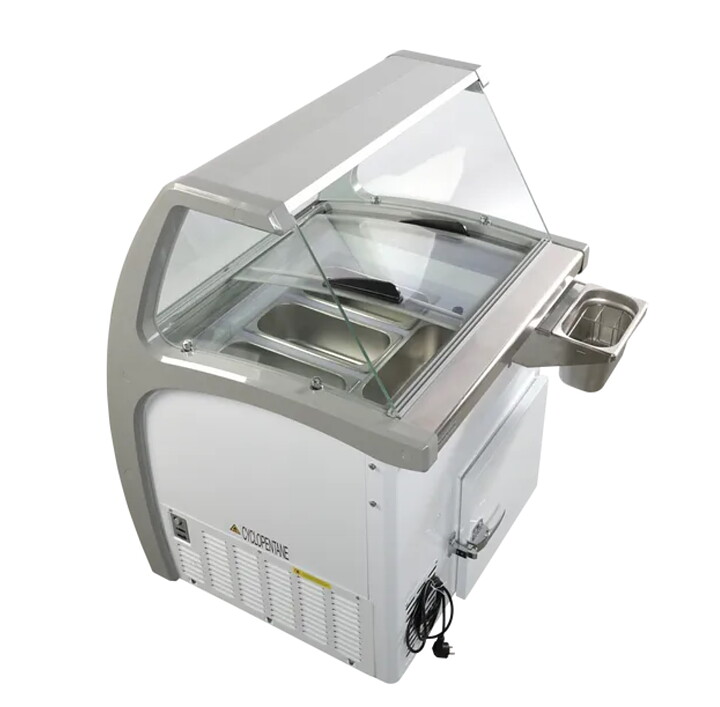 Skopglassfrys SIC4WB, 4 × 5 liter, 4 st. RF Napoli-kantiner ingår
