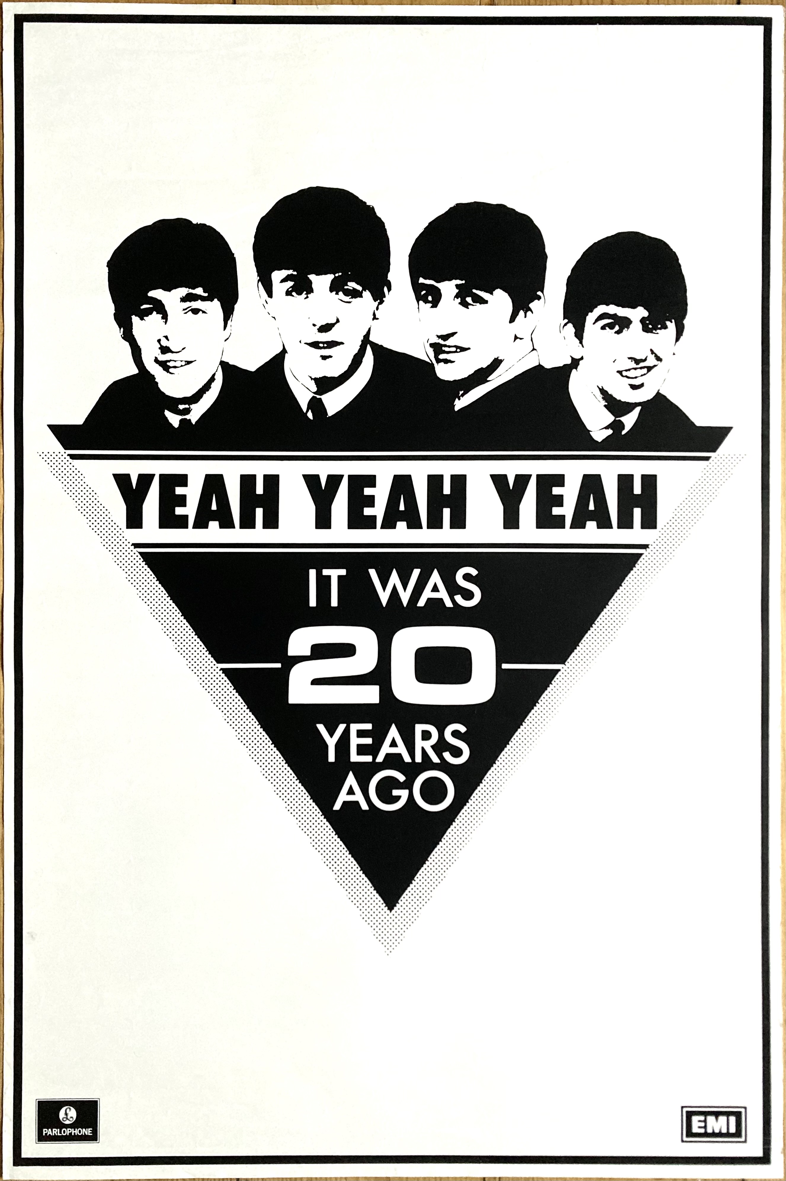 THE BEATLES - Yeah Yeah Yeah It was 20 years ago (1982) LP Promo posters - 6