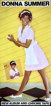 DONNA SUMMER - She Works Hard For The Money (1983) LP Promo poster