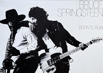 BRUCE SPRINGSTEEN - Born To Run (1975) Promo poster