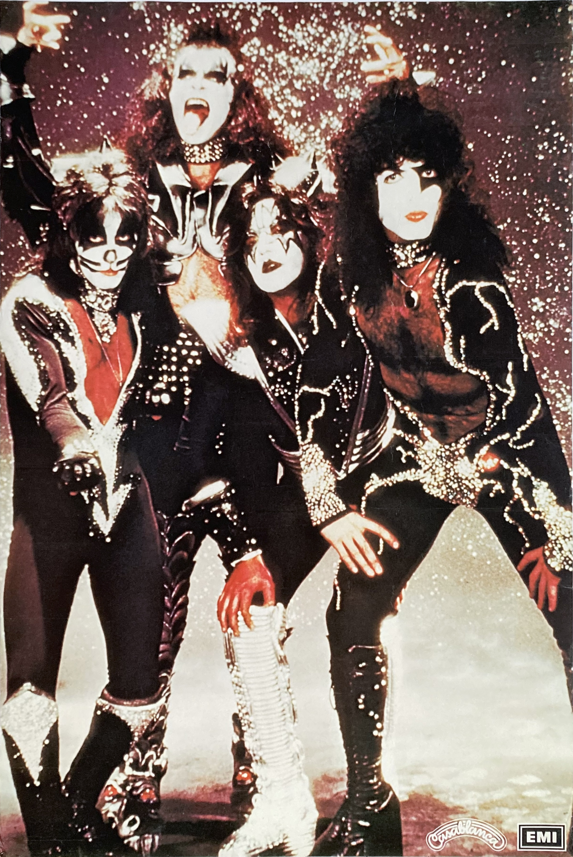 KISS (1976) Swedish Promo poster