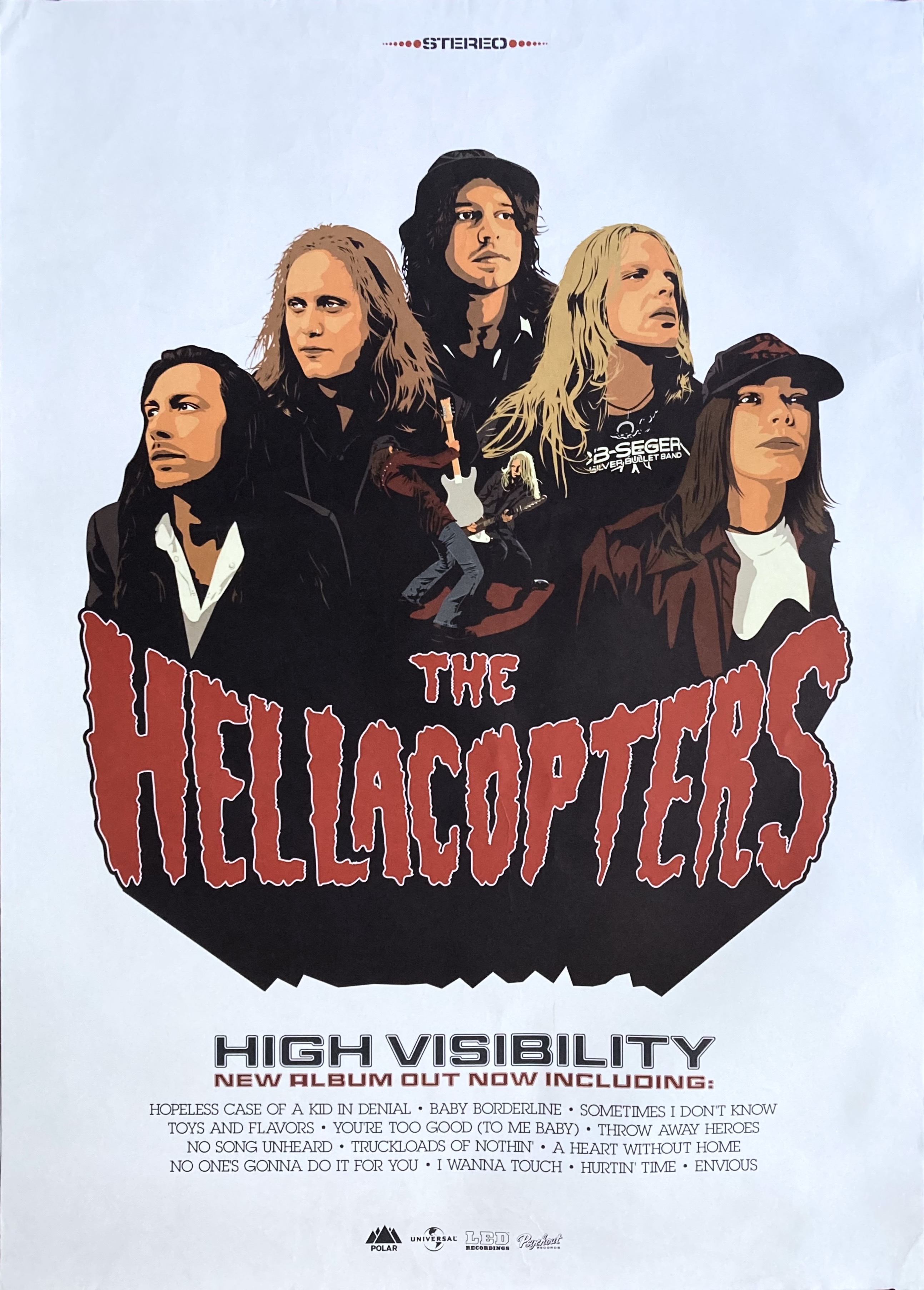 THE HELLACOPTERS - High Visibility (2000) LP Promoaffisch - 2