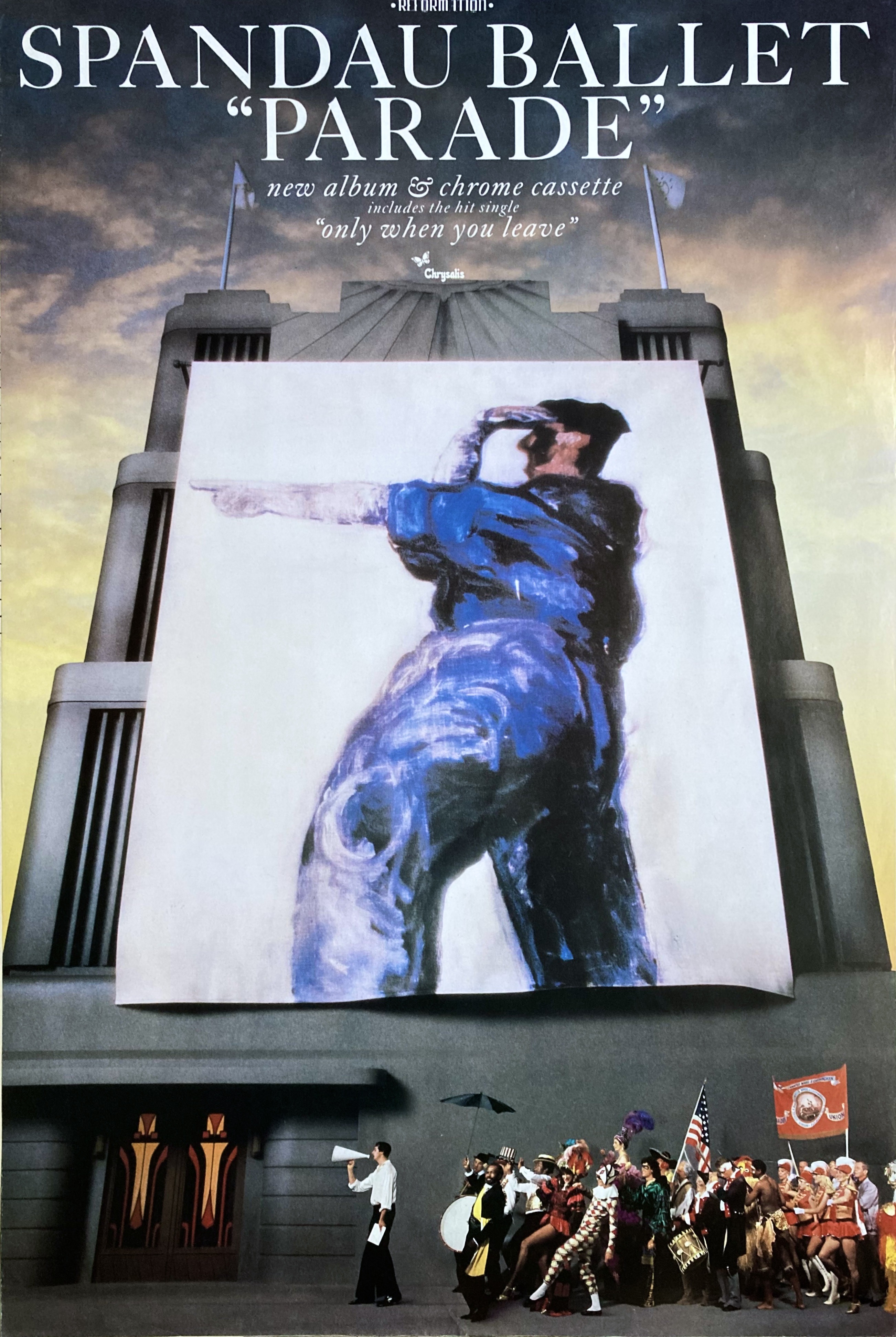 SPANDAU BALLET - Parade (1984) LP Promoaffisch