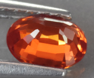 Impresionante piedra preciosa de granate espesartina natural calibrada de 6 x 4 mm de alta calidad de 0,69 ct - 4