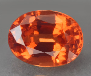 Impresionante piedra preciosa de granate espesartina natural calibrada de 6 x 4 mm de alta calidad de 0,69 ct - 2