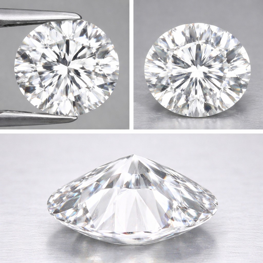 Diamante blanco natural G de 1,6 mm de calidad VS1 de primera calidad - 4
