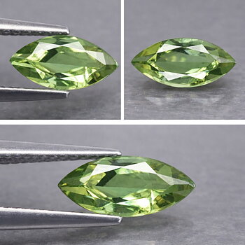 0.41 ct super vacker naturlig grön turmalin ädelsten