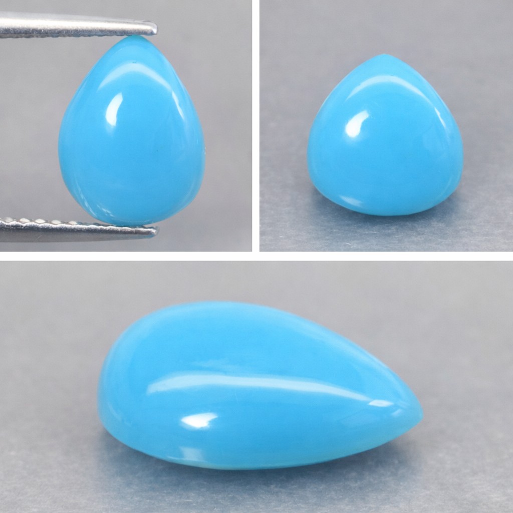 Impresionante piedra preciosa turquesa de Arizona natural sin tratar de 1,86 ct