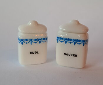 Flour and sugar tins