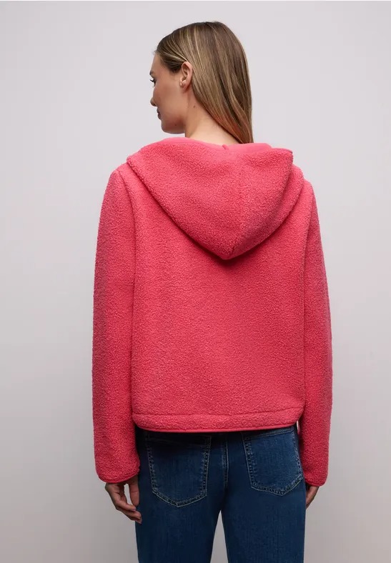 LTD QR Teddy Jacket w. Hoddy - Stl. 42 - Street One