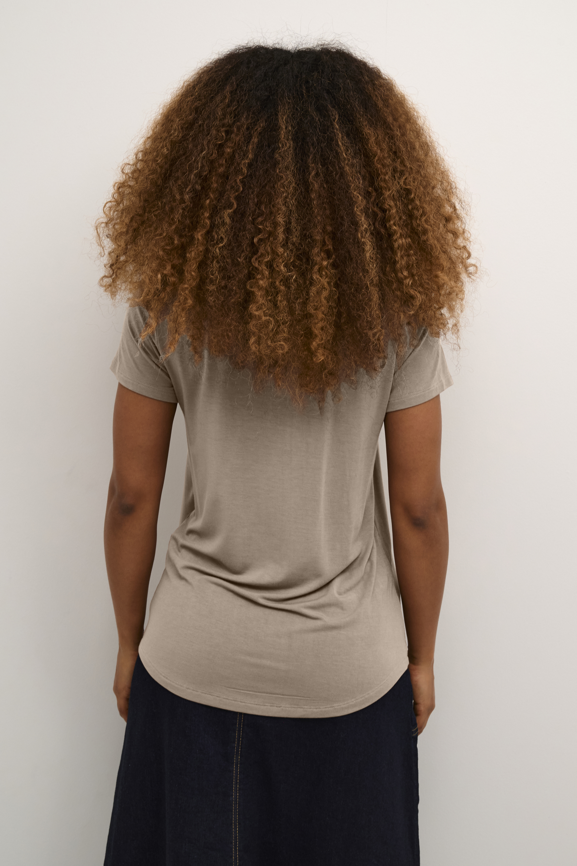 CUpoppy V-neck T-Shirt Timber Wolf - 6