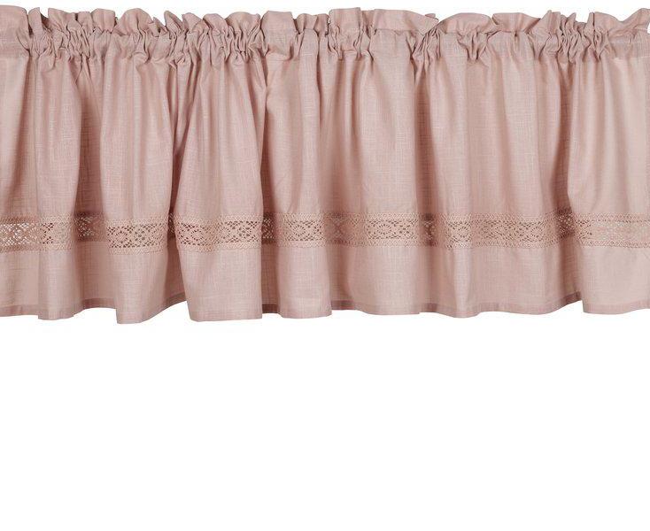 Gardinkappa Kappa rosa infälld spets shabby chic lantlig stil Gårdsromantik - 2