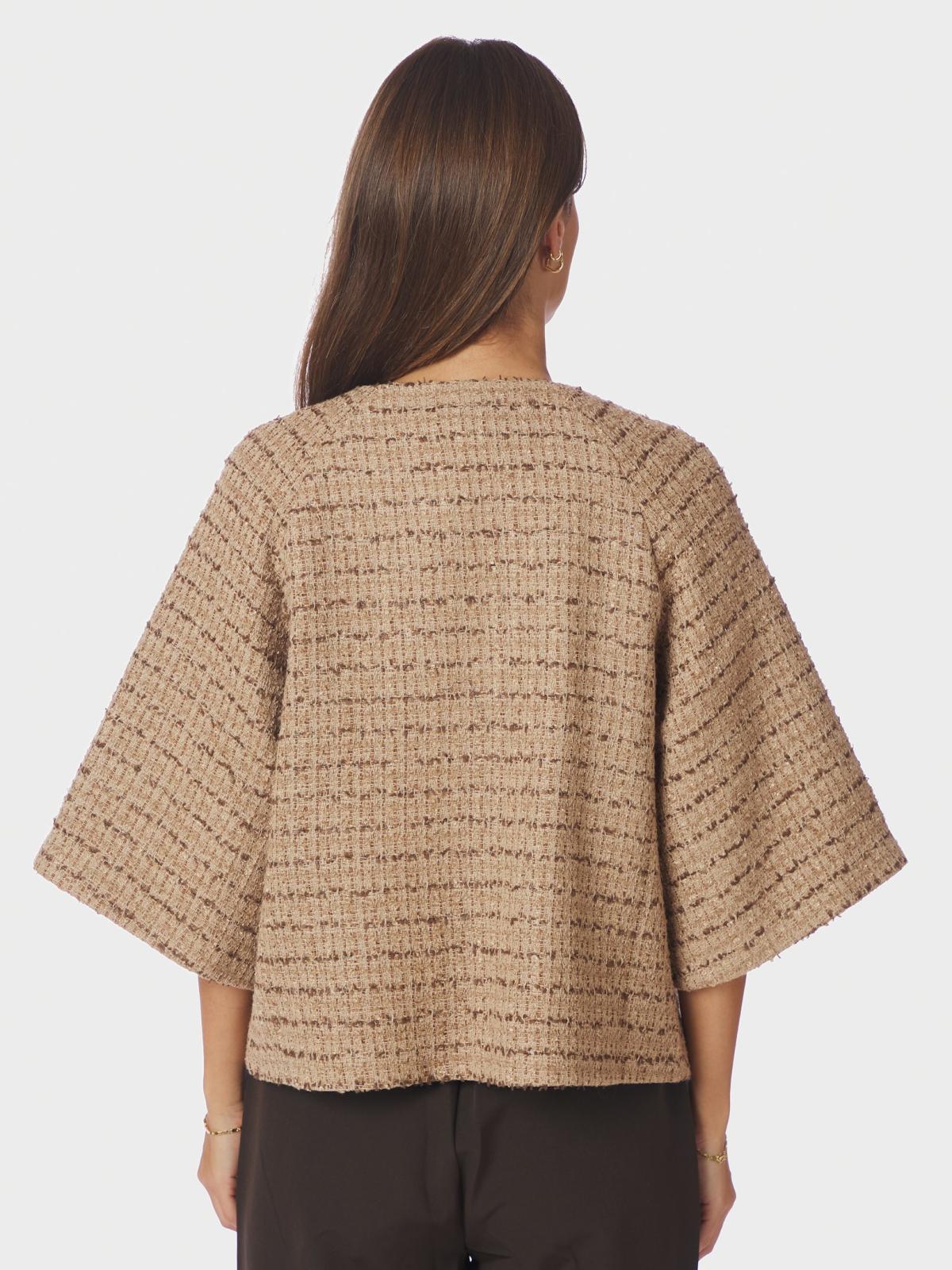 Neo Noir Rosella Boucle Mini Jacket, Taupe - 4