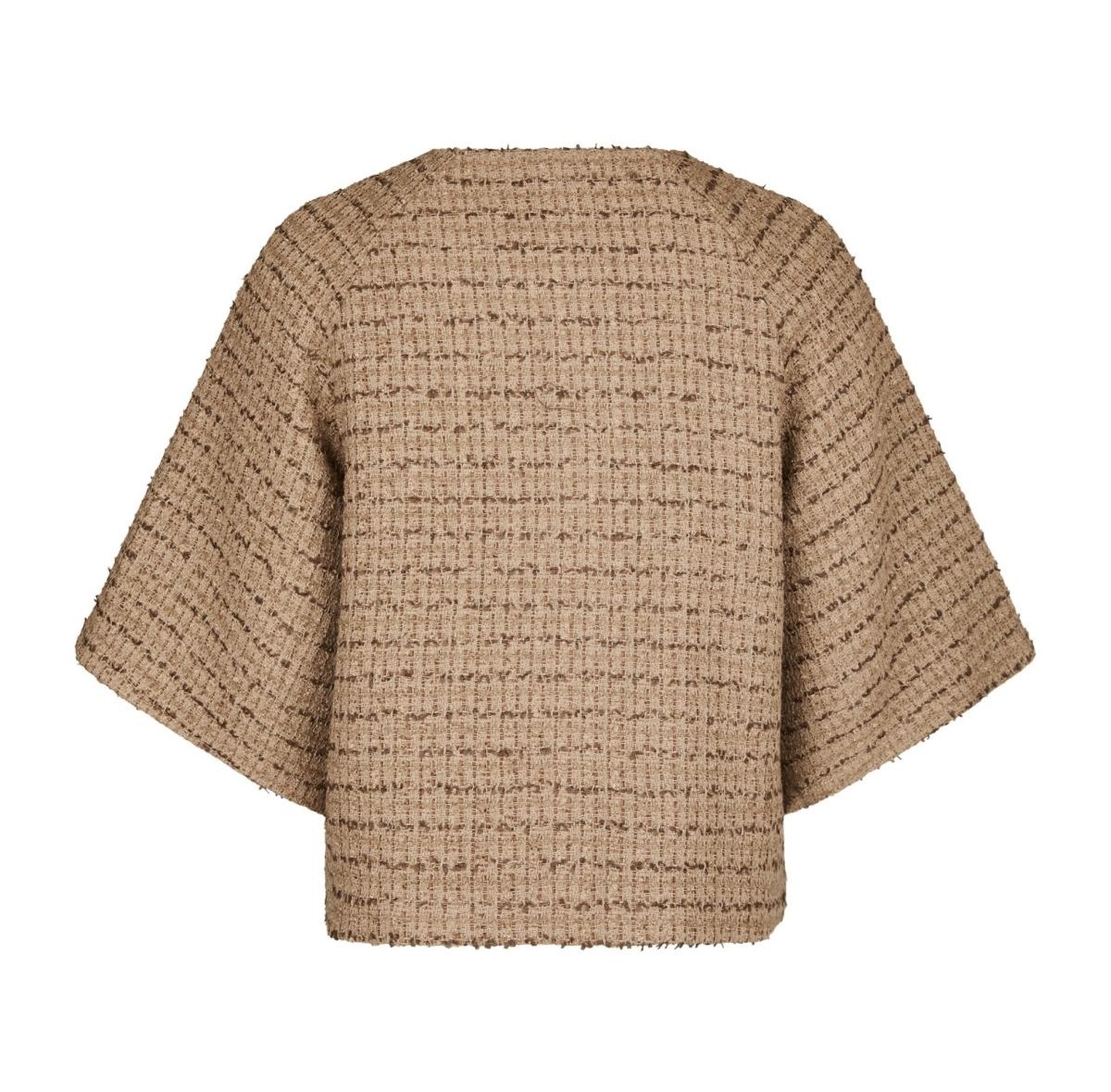 Neo Noir Rosella Boucle Mini Jacket, Taupe - 2