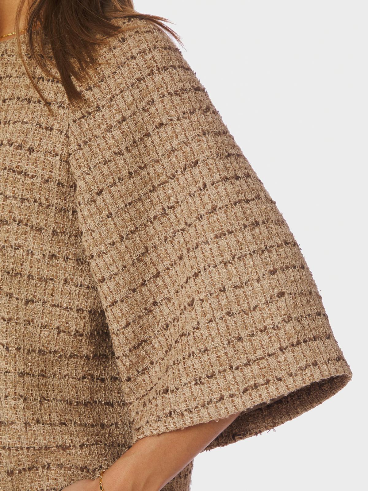 Neo Noir Rosella Boucle Mini Jacket, Taupe - 6
