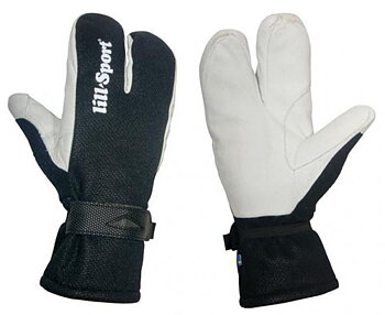 Lillsport Lobster fodrad skidhandske, svart