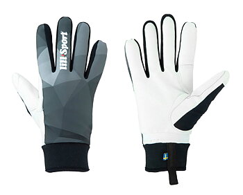 Lillsport Solid2 thermo fodrad skidhandske, grå