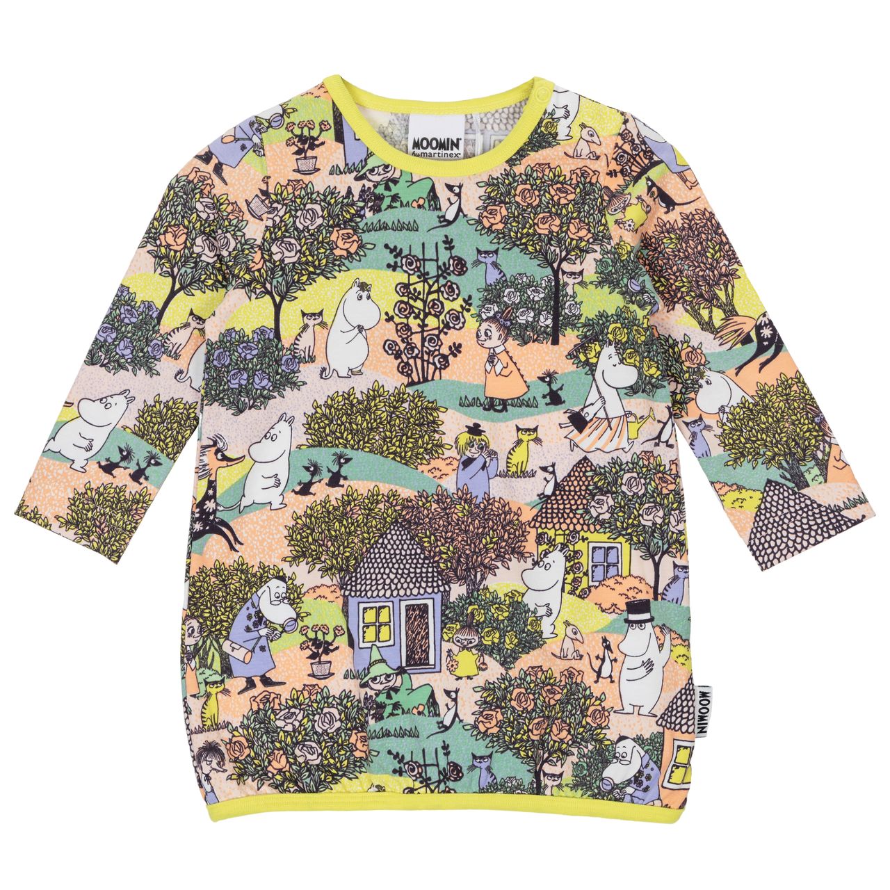 Moomin Baby Dress - Rosdalen Yellow