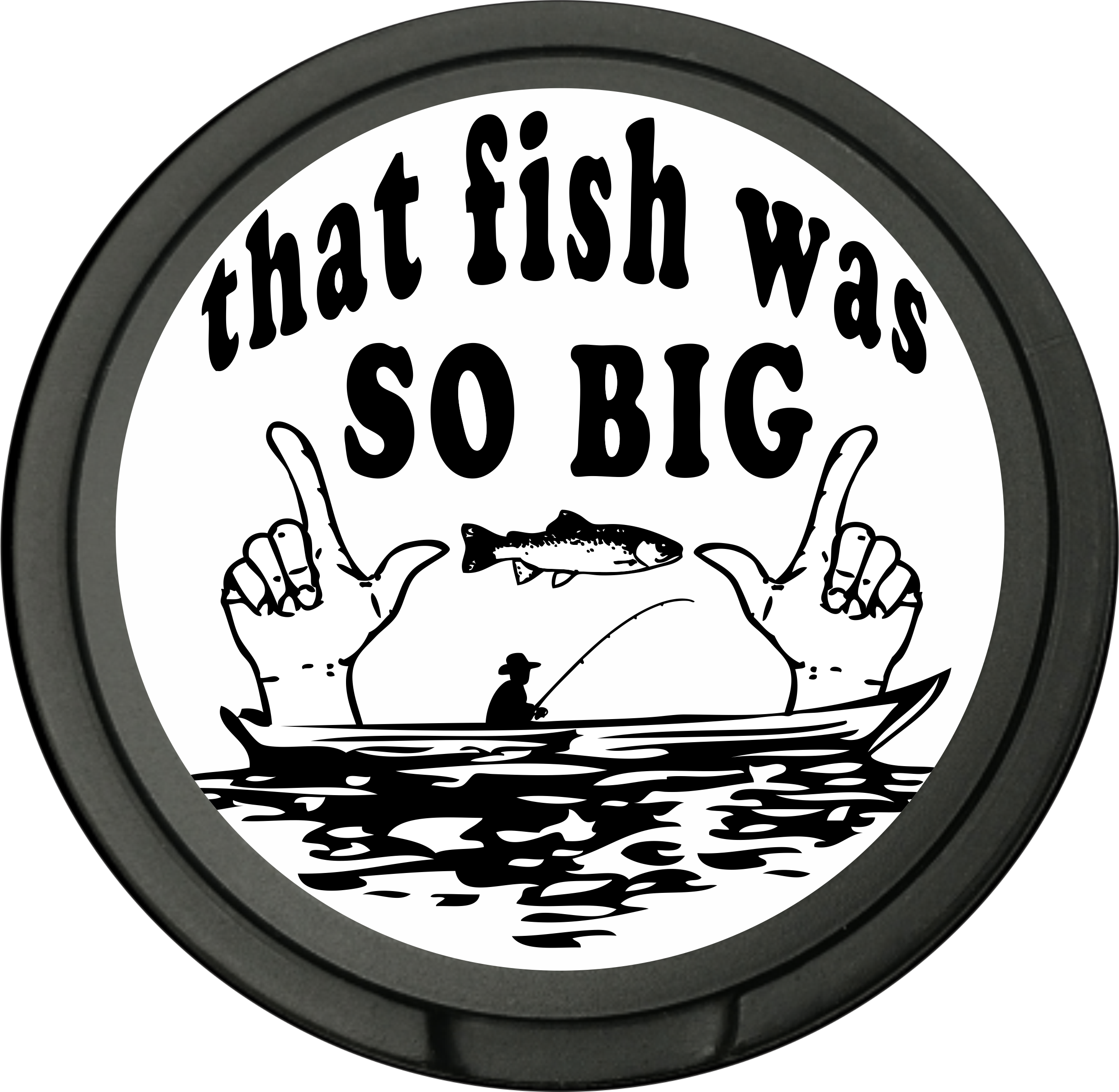 Snusdosa för portionssnus med dubbellock  That Fish  Was  So Big 