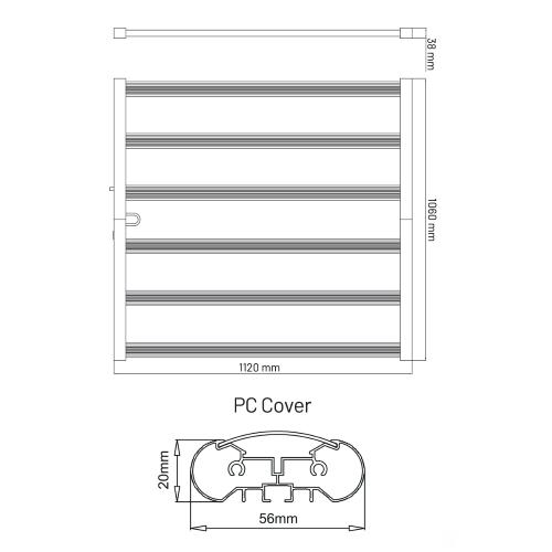 Cultilite Phoenix 720 LED Odlingslampa 720W – 2.9 µmol/J - 4