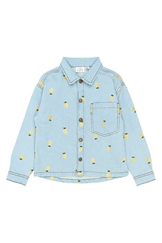 TNSia Denim Overshirt Light Blue Denim EMB