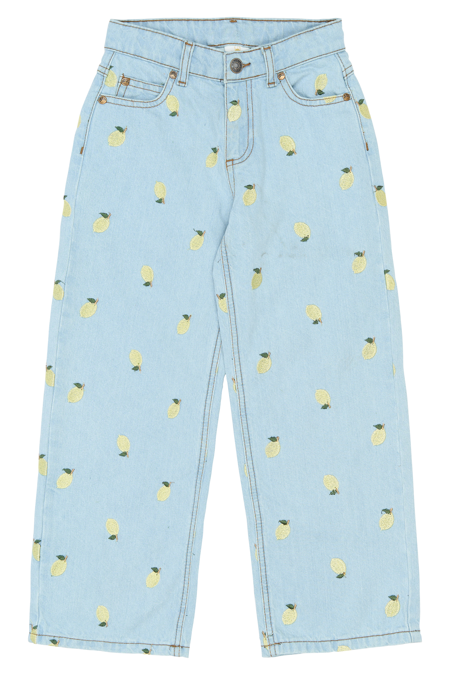 TNSia Wide Fit Jeans Light Blue Denim EMB