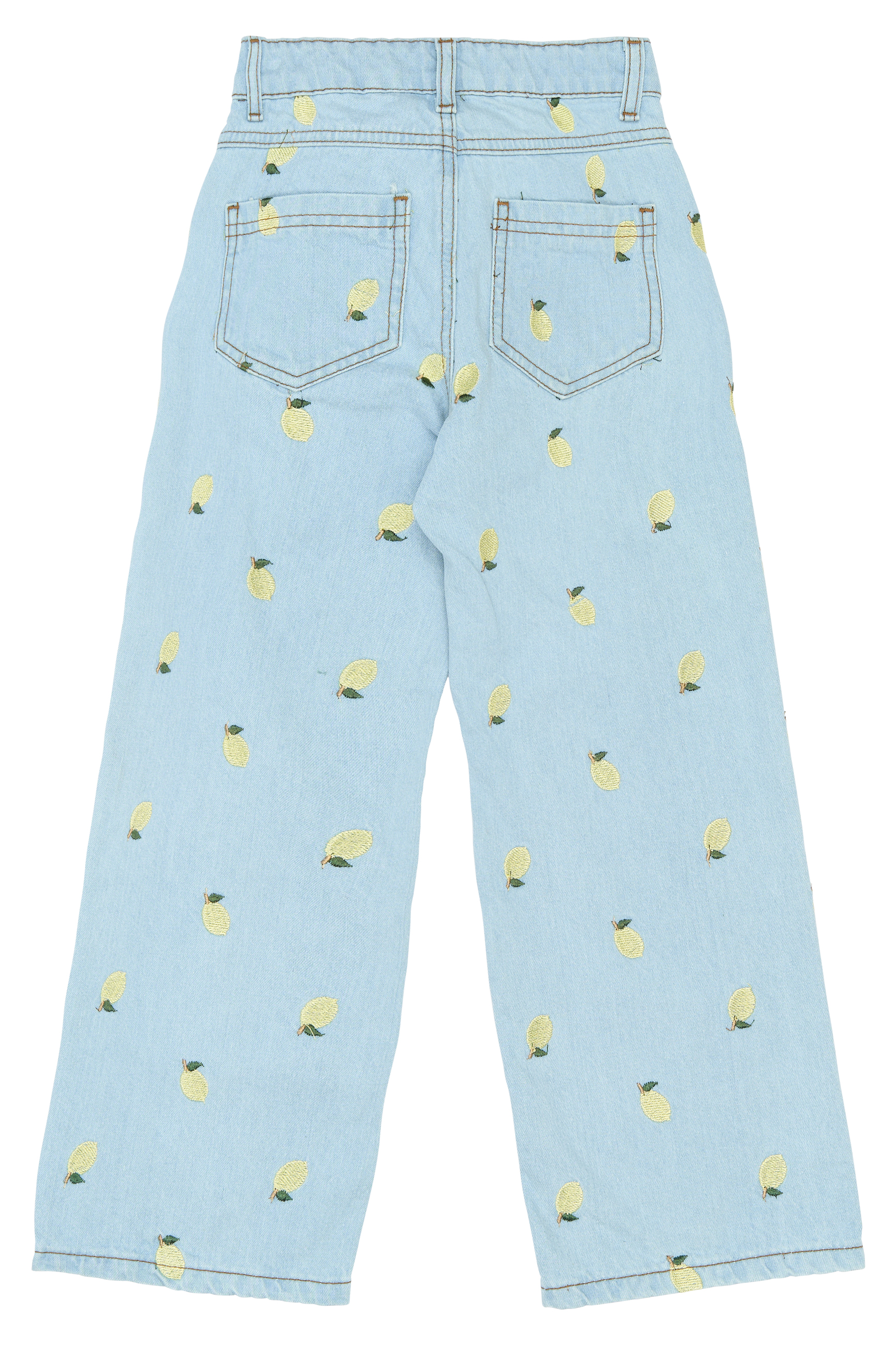 TNSia Wide Fit Jeans Light Blue Denim EMB - 2