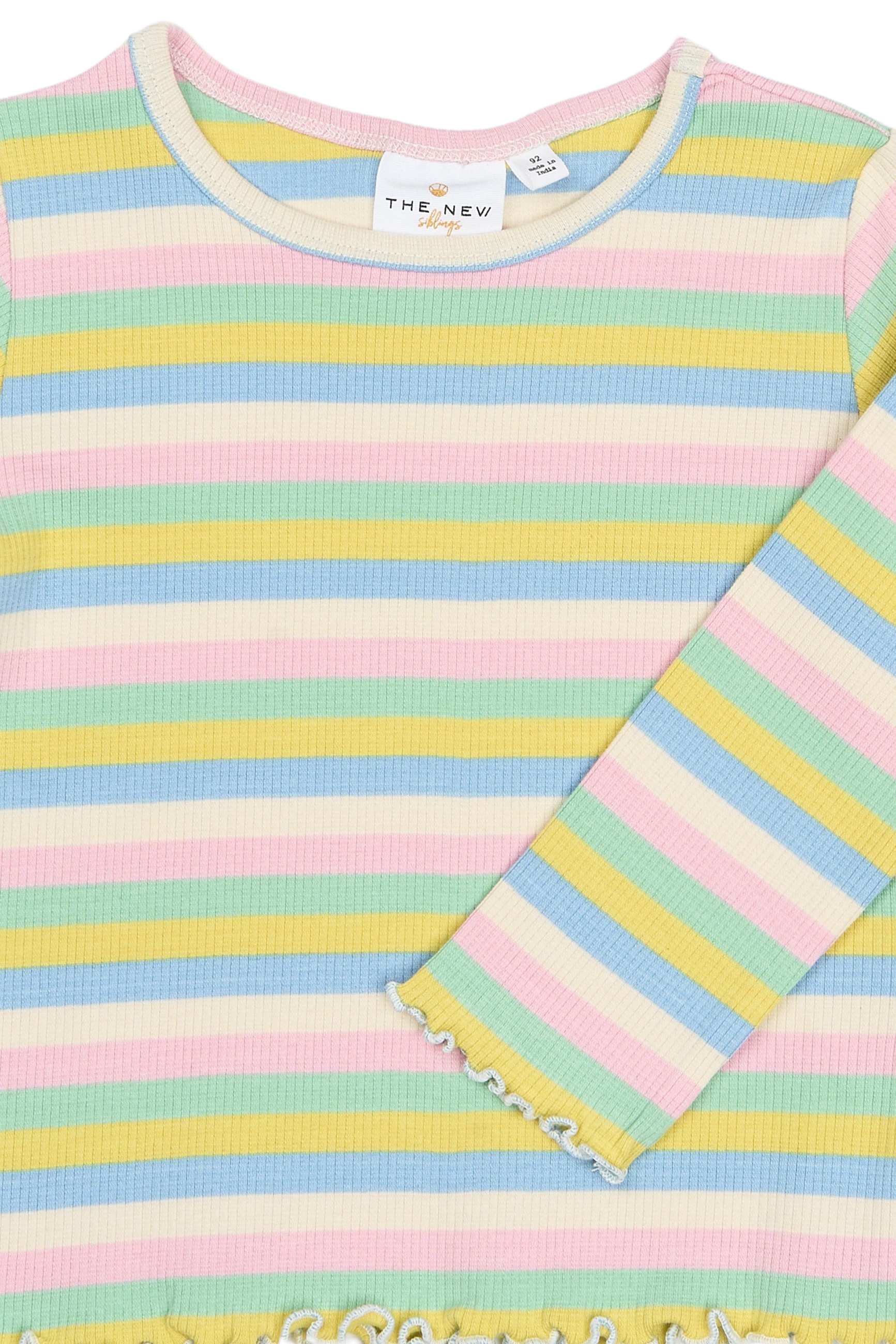 TNSTSofia LS Rib Tee Multi Striped - 3