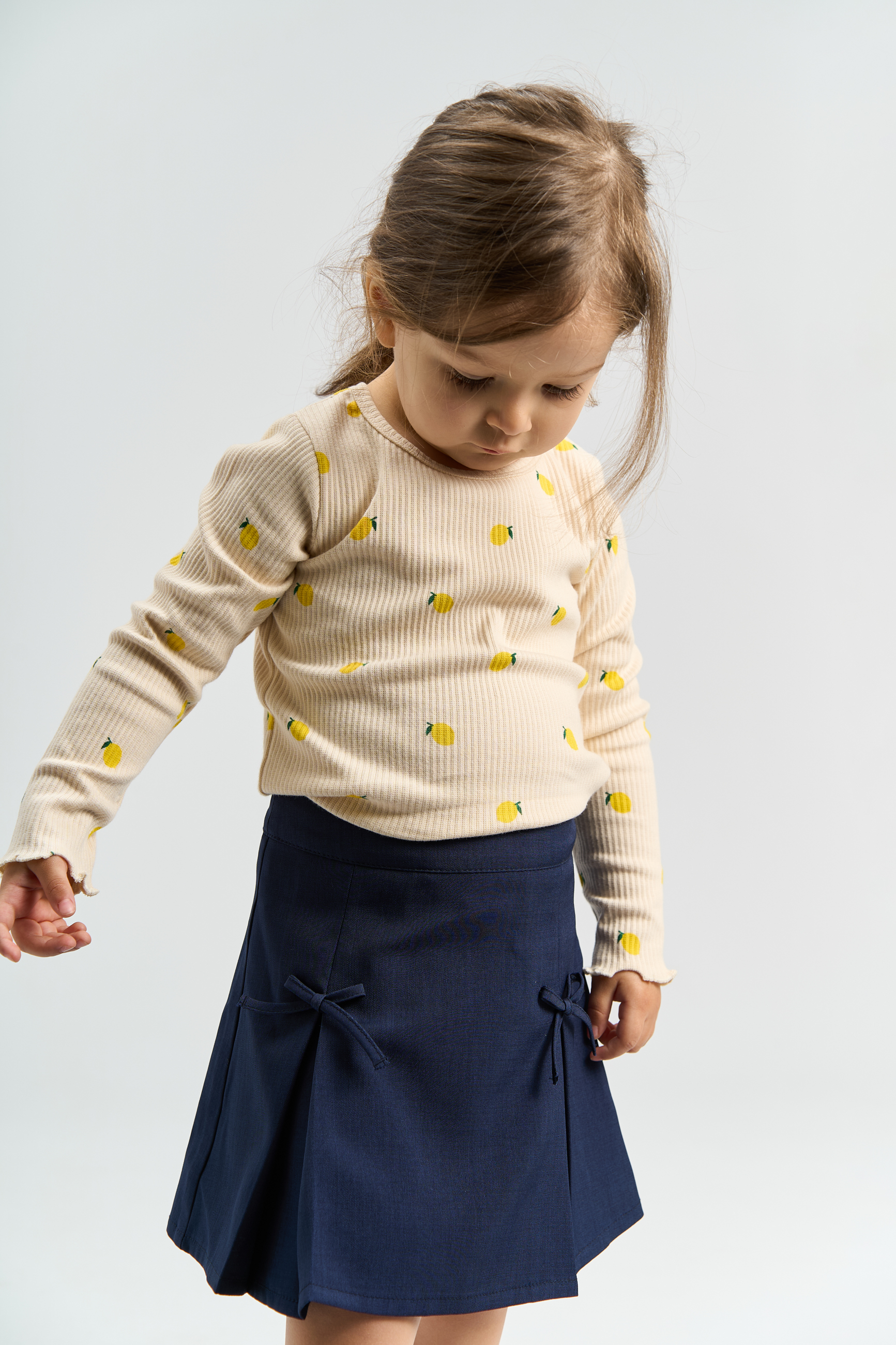 TNSTSmilla LS Rib Tee Gardenia AOP - 4