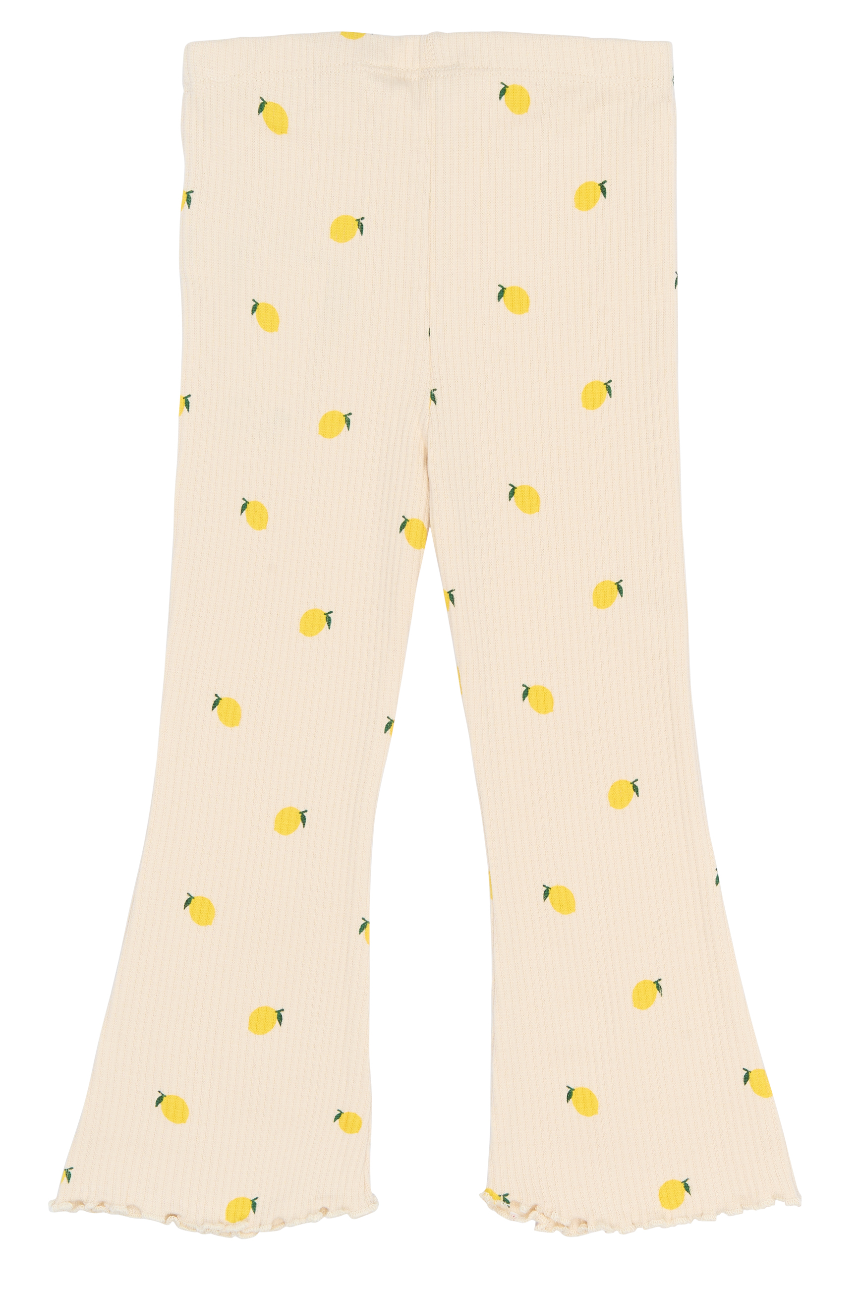 TNSTSmilla Flared Rib Pants Gardenia AOP - 2