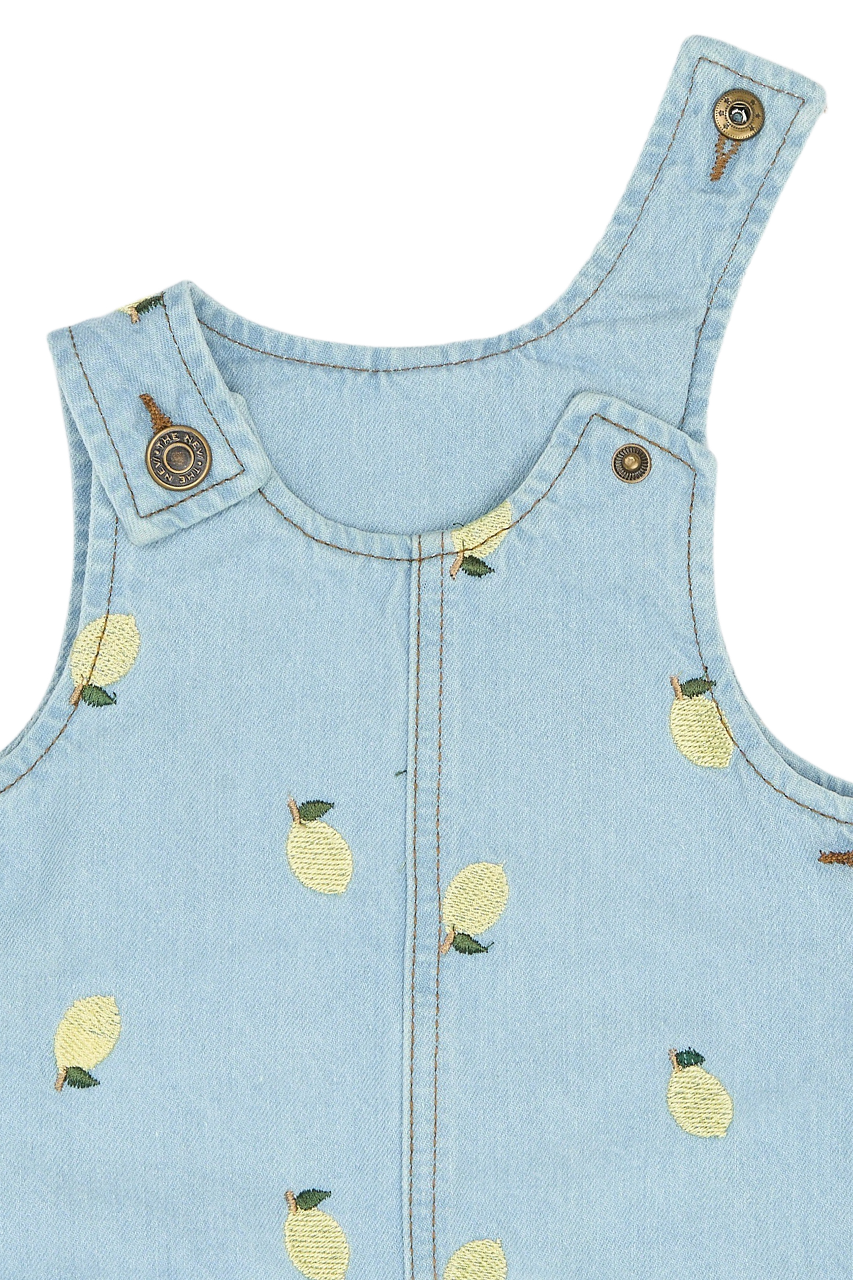TNSTSaja SL Denim Dress Light Blue Denim EMB - 3