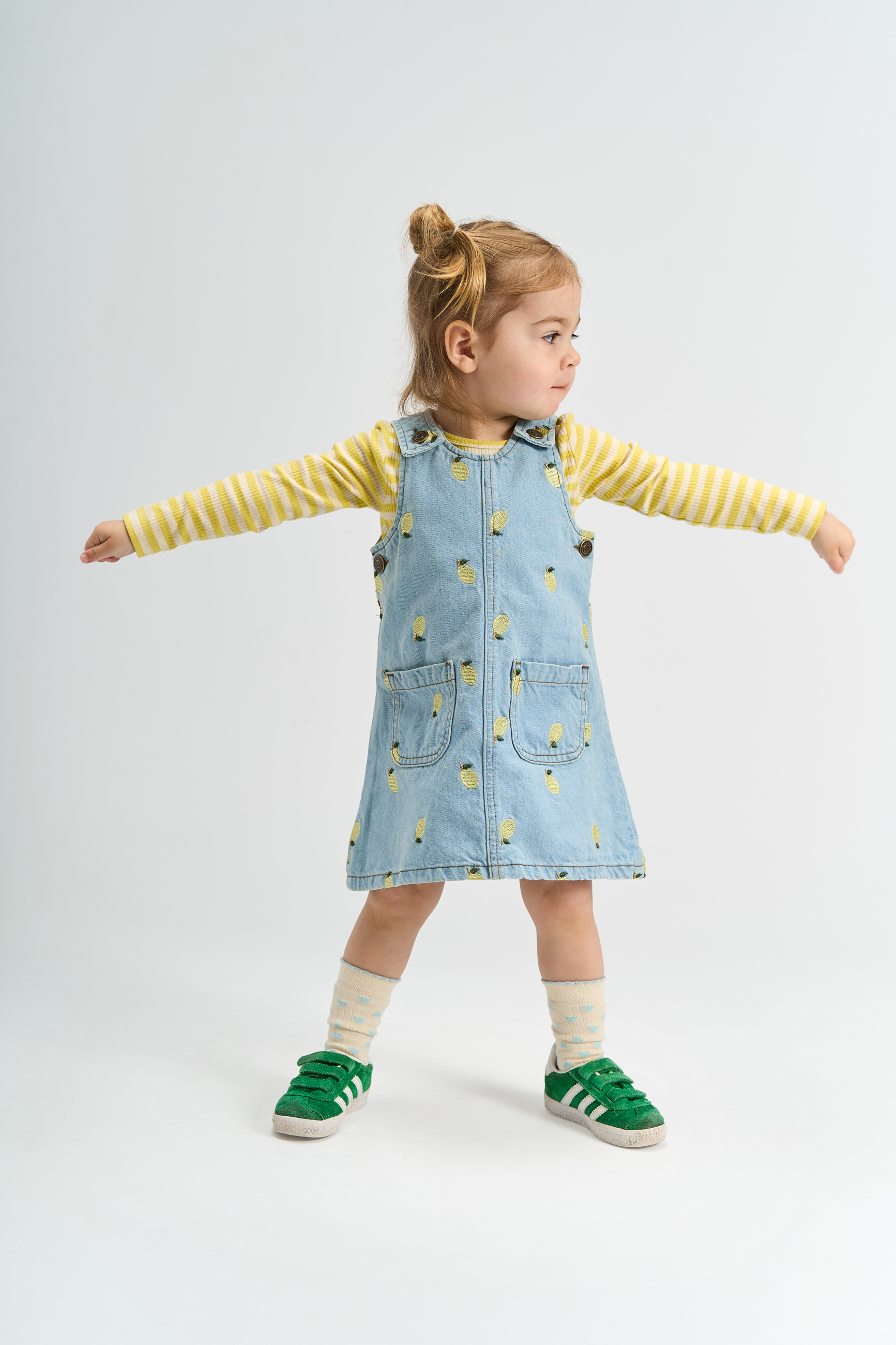 TNSTSaja SL Denim Dress Light Blue Denim EMB - 4