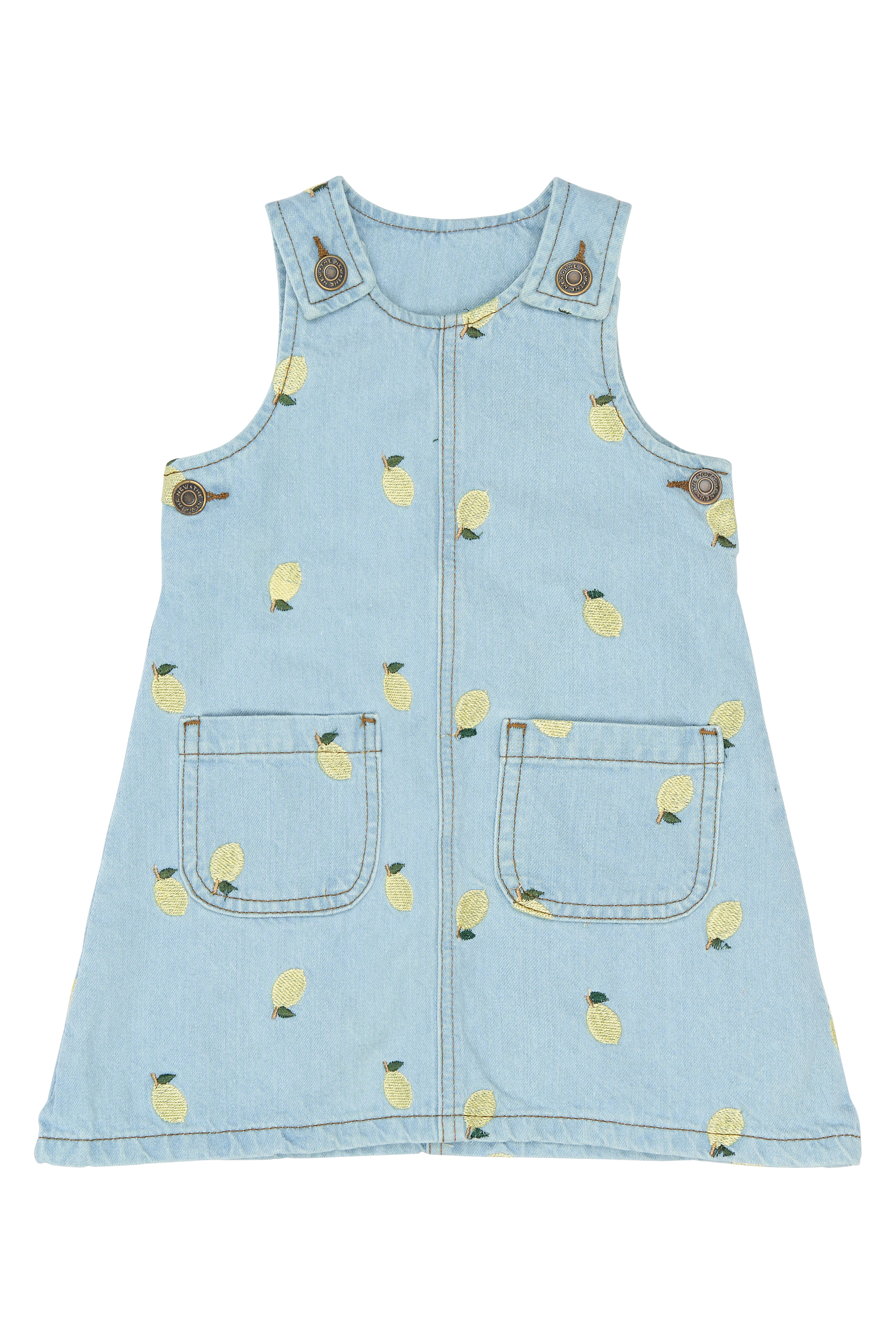 TNSTSaja SL Denim Dress Light Blue Denim EMB