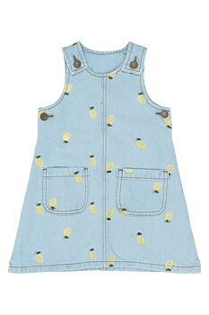 TNSTSaja SL Denim Dress Light Blue Denim EMB